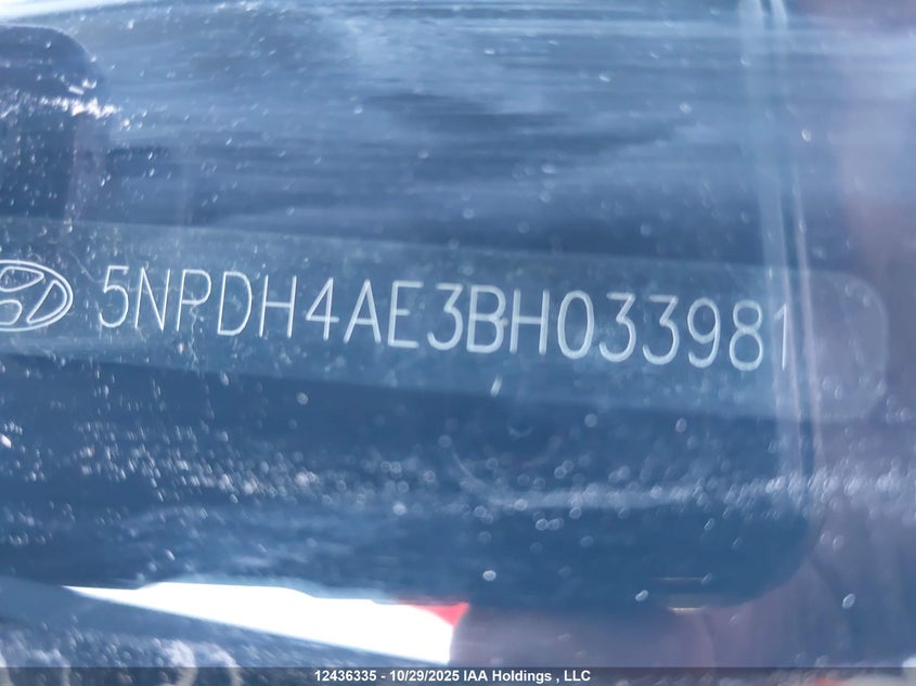 5NPDH4AE3BH033981 2011 HYUNDAI ELANTRA photo no. 19