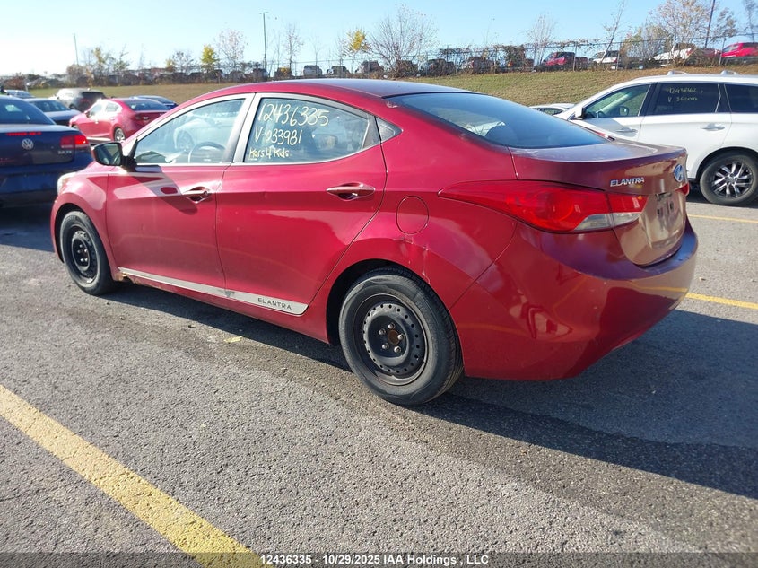 5NPDH4AE3BH033981 2011 HYUNDAI ELANTRA photo no. 3
