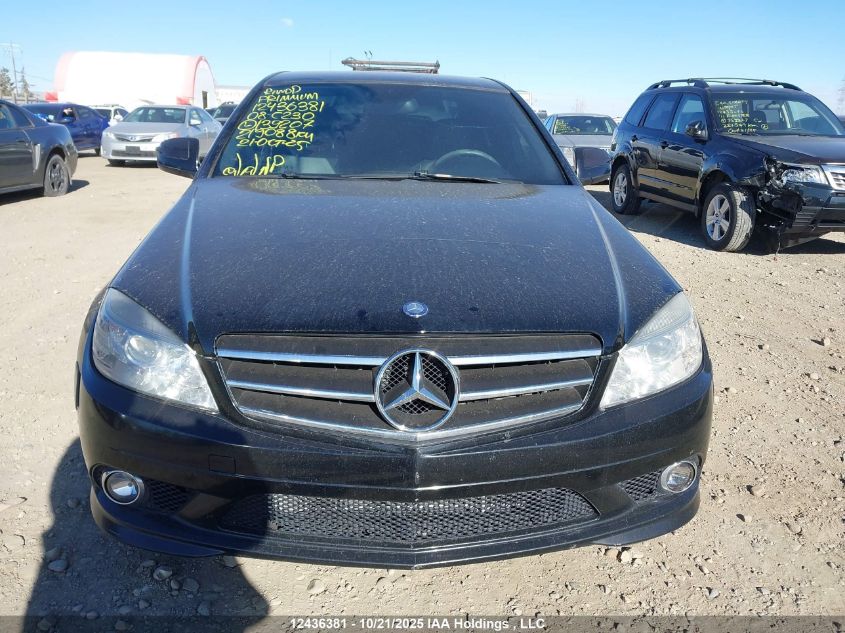 2008 Mercedes-Benz C 230 VIN: WDDGF52X98F139207 Lot: 12436381