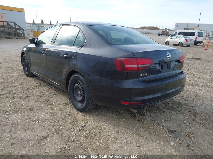 2017 Volkswagen Jetta Sedan black sedan gasoline 3VW2B7AJ4HM369355 photo #4