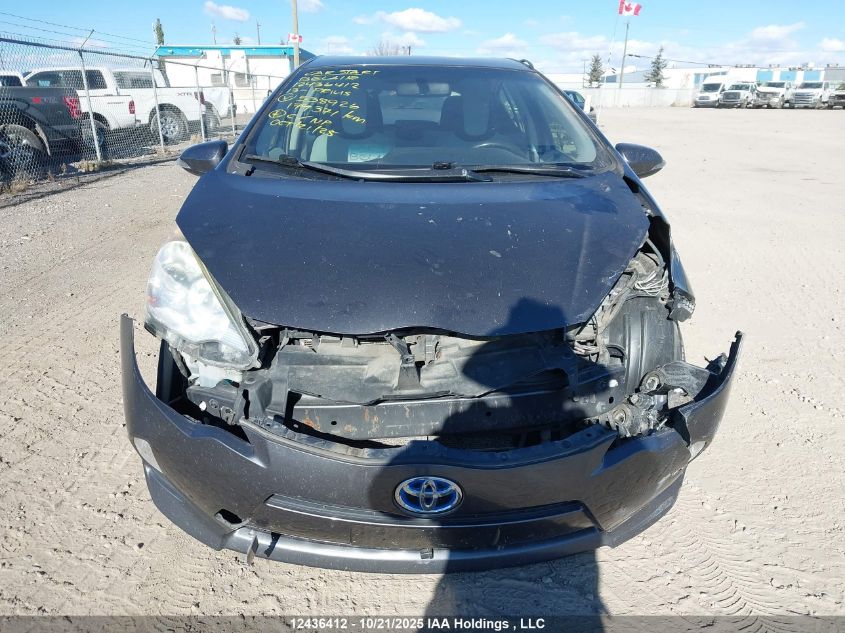 2013 Toyota Prius C VIN: JTDKDTB35D1538926 Lot: 12436412
