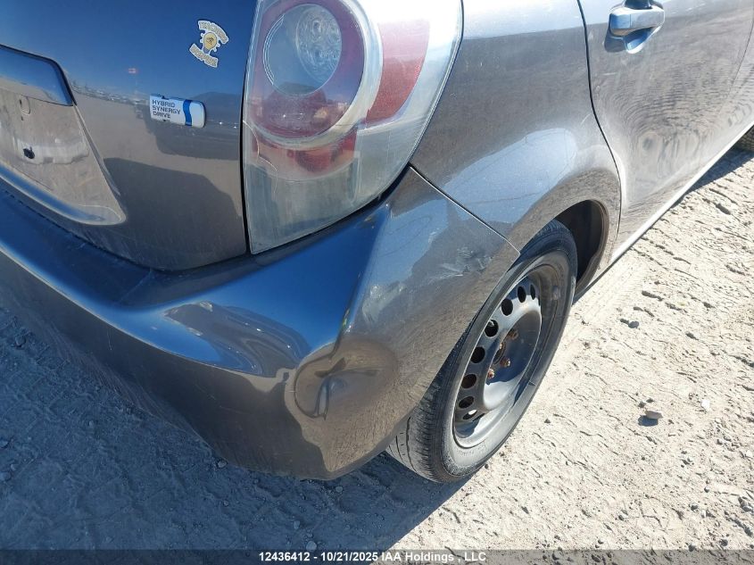 2013 Toyota Prius C VIN: JTDKDTB35D1538926 Lot: 12436412