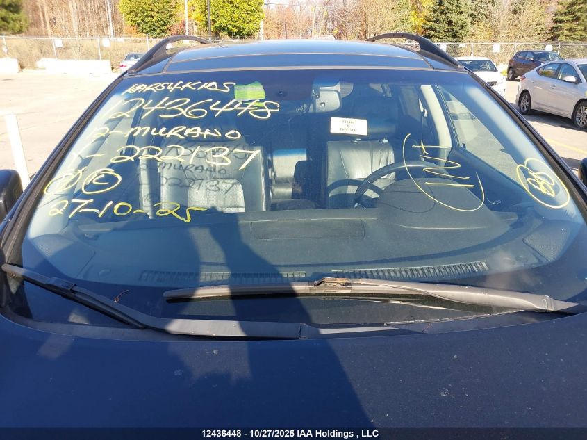 2012 Nissan Murano S/Sl/Le VIN: JN8AZ1MW0CW222137 Lot: 12436448