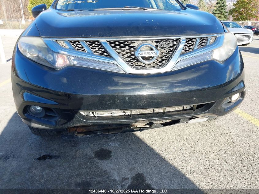 2012 Nissan Murano S/Sl/Le VIN: JN8AZ1MW0CW222137 Lot: 12436448