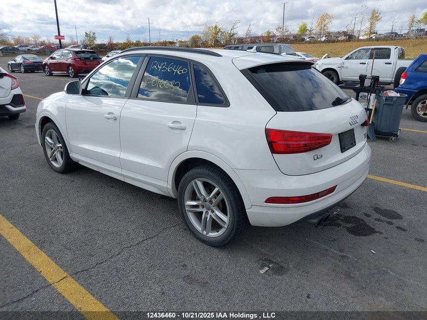 2016 Audi Q3 VIN: WA1EFCFS0GR016682 Lot: 12436460