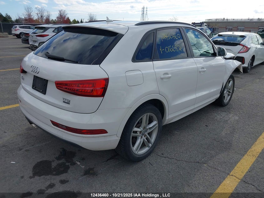 2016 Audi Q3 VIN: WA1EFCFS0GR016682 Lot: 12436460