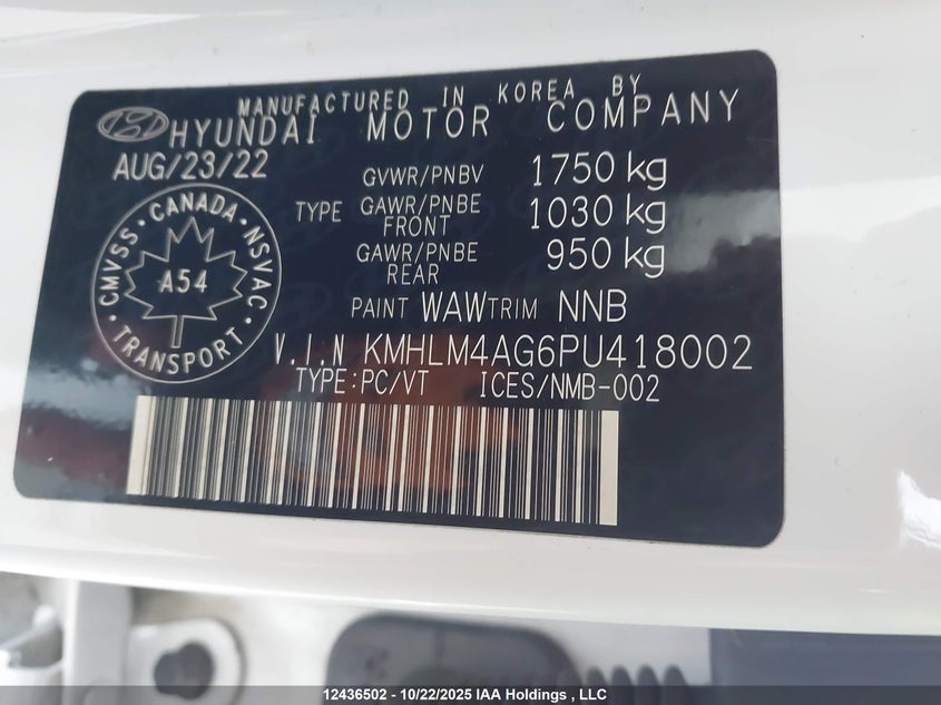 KMHLM4AG6PU418002 2023 HYUNDAI ELANTRA photo no. 9