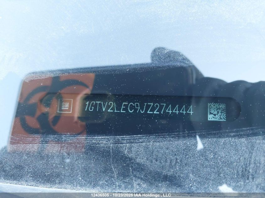 2018 GMC Sierra K1500 VIN: 1GTV2LEC9JZ274444 Lot: 12436505