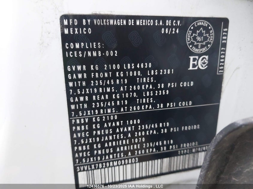 3VVLX7B29RM099803 2024 VOLKSWAGEN TAOS photo no. 9