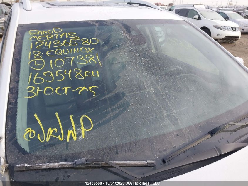 2018 Chevrolet Equinox Premier VIN: 2GNAXVEVXJ6107381 Lot: 12436580