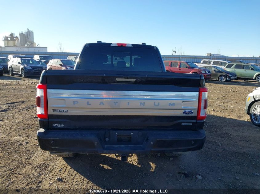 2021 Ford F-150 Platinum VIN: 1FTFW1E80MFC55571 Lot: 12436670