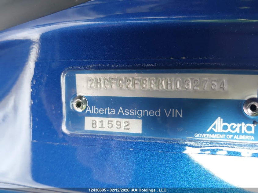 2HGFC2F88KH032754 2019 HONDA CIVIC photo no. 17