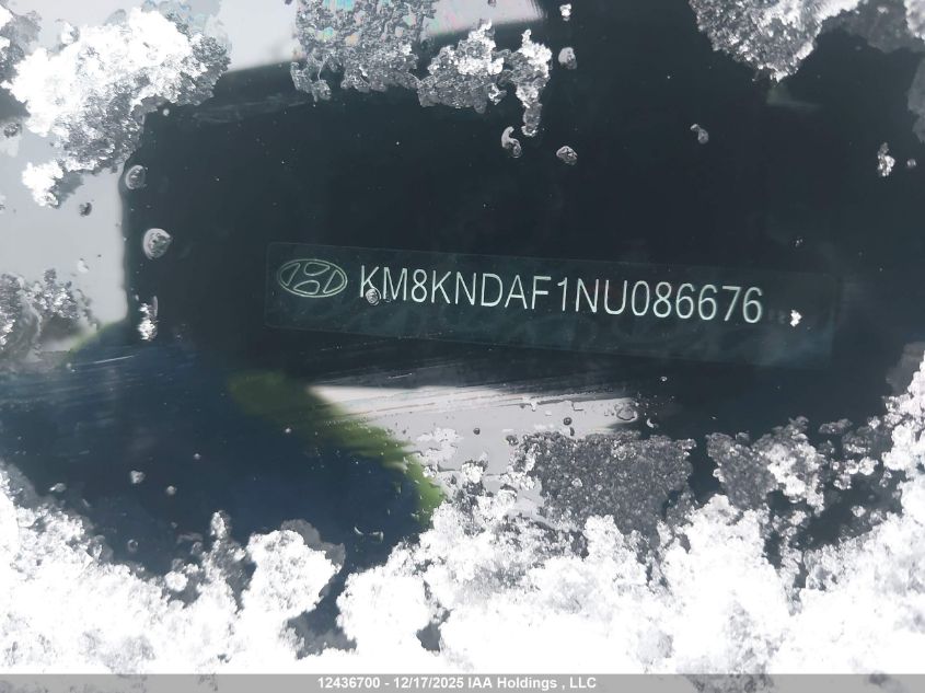 2022 Hyundai Ioniq 5 Preferred Long Range VIN: KM8KNDAF1NU086676 Lot: 12436700