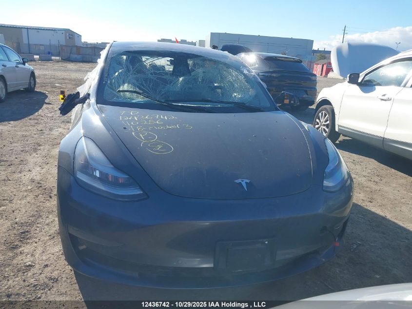 2018 Tesla Model 3 Long Range/Performance VIN: 5YJ3E1EB0JF110256 Lot: 12436742