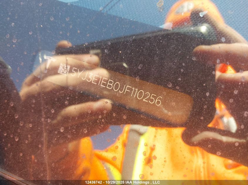 2018 Tesla Model 3 Long Range/Performance VIN: 5YJ3E1EB0JF110256 Lot: 12436742