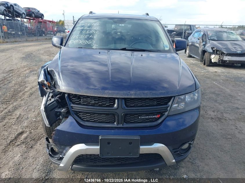 2017 Dodge Journey Crossroad VIN: 3C4PDDGG9HT543892 Lot: 12436766