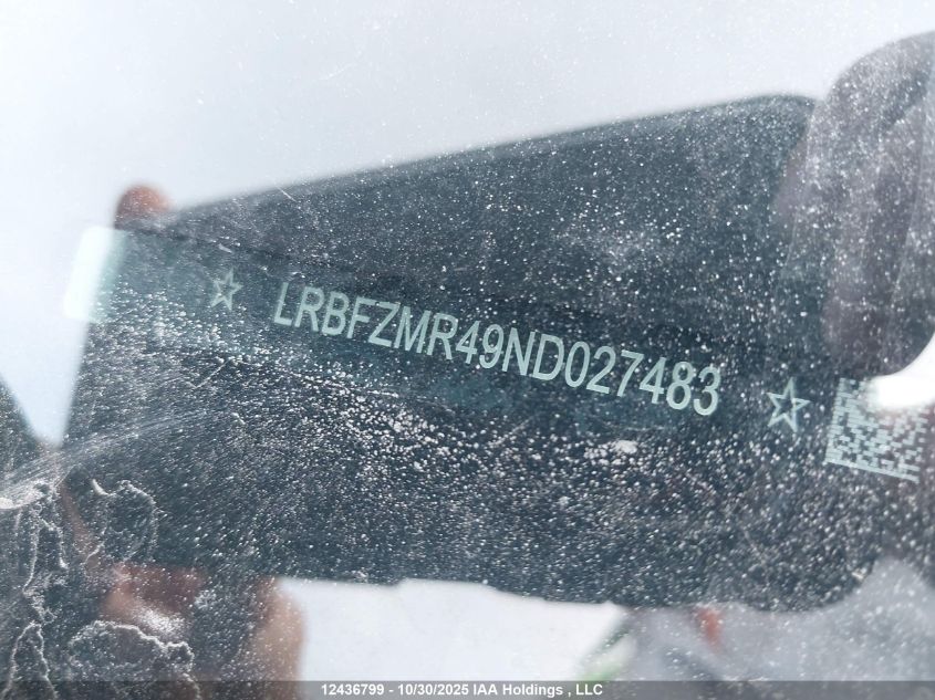 2022 Buick Envision Preferred VIN: LRBFZMR49ND027483 Lot: 12436799