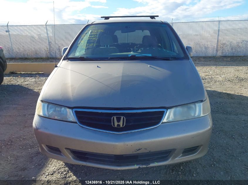 2002 Honda Odyssey Ex VIN: 2HKRL18652H010980 Lot: 12436916