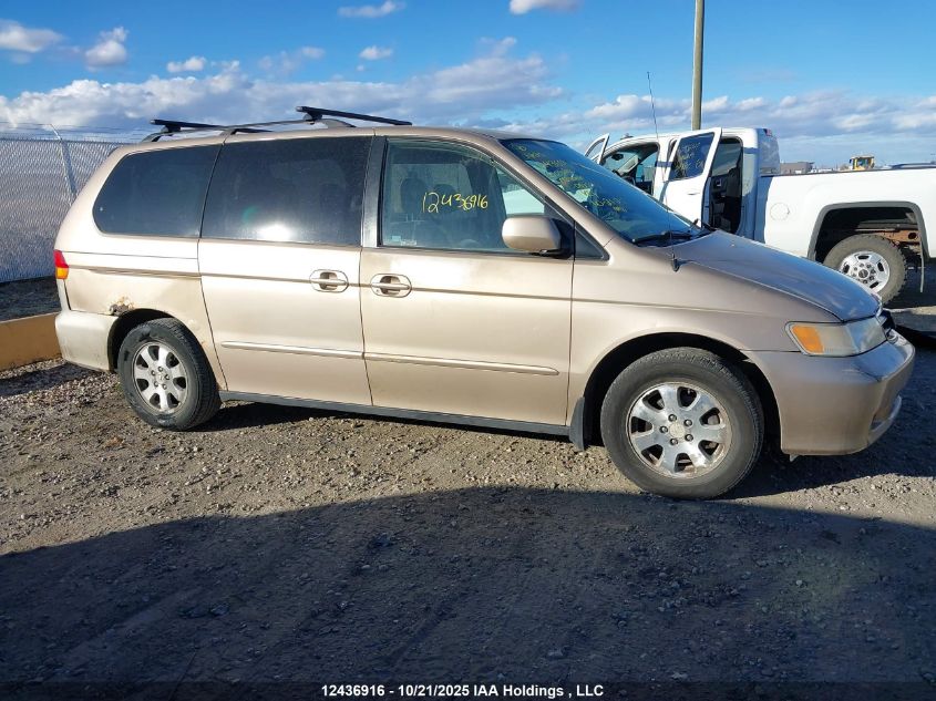 2002 Honda Odyssey Ex VIN: 2HKRL18652H010980 Lot: 12436916