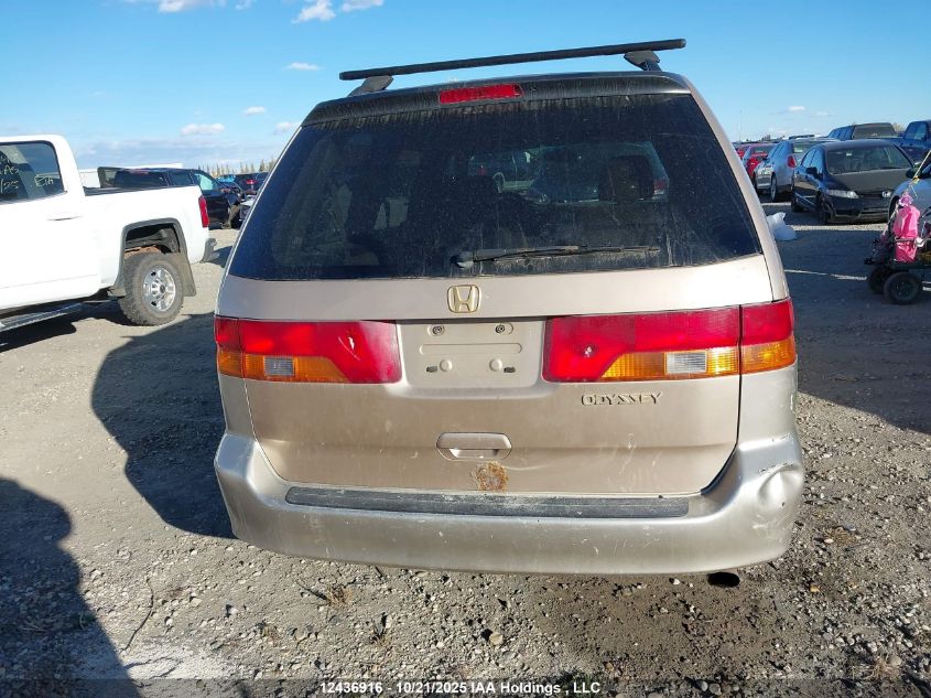 2002 Honda Odyssey Ex VIN: 2HKRL18652H010980 Lot: 12436916