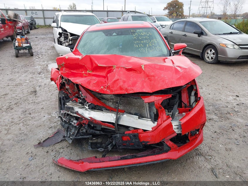 2019 Honda Civic Touring VIN: 2HGFC1F96KH102027 Lot: 12436963