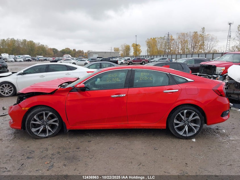 2019 Honda Civic Touring VIN: 2HGFC1F96KH102027 Lot: 12436963