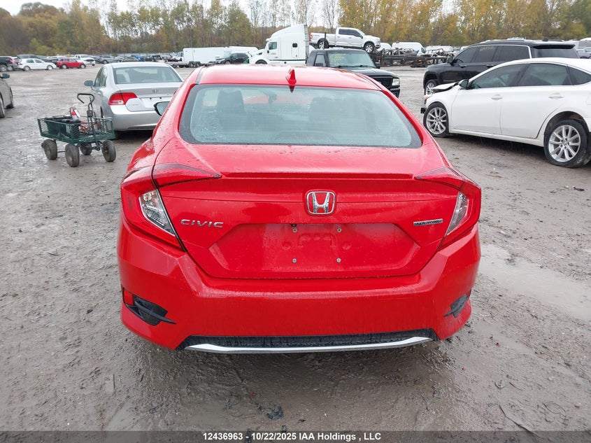 2019 Honda Civic Touring VIN: 2HGFC1F96KH102027 Lot: 12436963