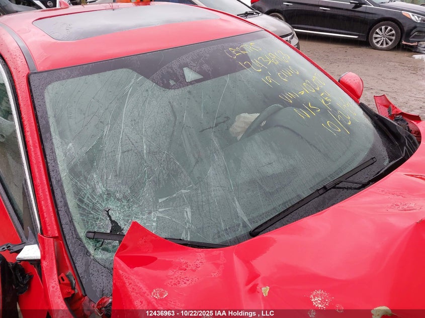 2019 Honda Civic Touring VIN: 2HGFC1F96KH102027 Lot: 12436963