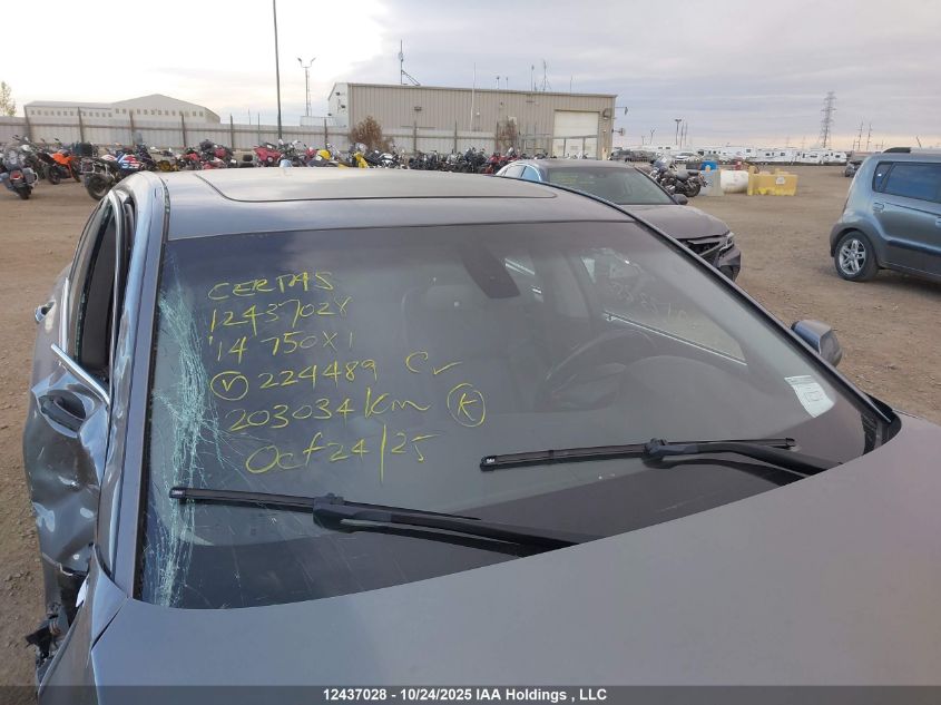 2014 BMW 750 Xi VIN: WBAYB6C58ED224489 Lot: 12437028