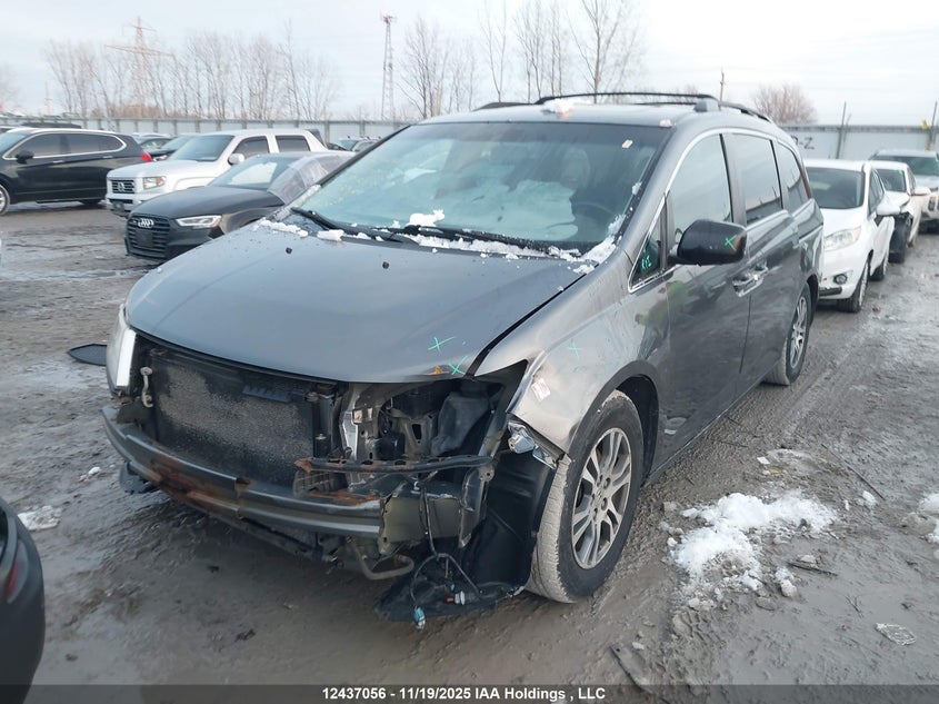 2011 Honda Odyssey Ex-L VIN: 5FNRL5H60BB103749 Lot: 12437056