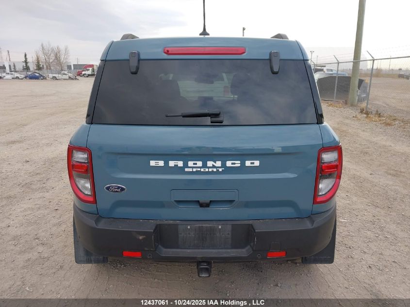 2022 Ford Bronco Sport Big Bend VIN: 3FMCR9B63NRD87252 Lot: 12437061