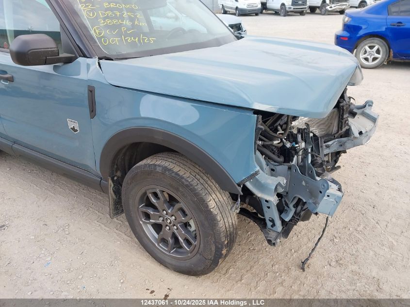 2022 Ford Bronco Sport Big Bend VIN: 3FMCR9B63NRD87252 Lot: 12437061