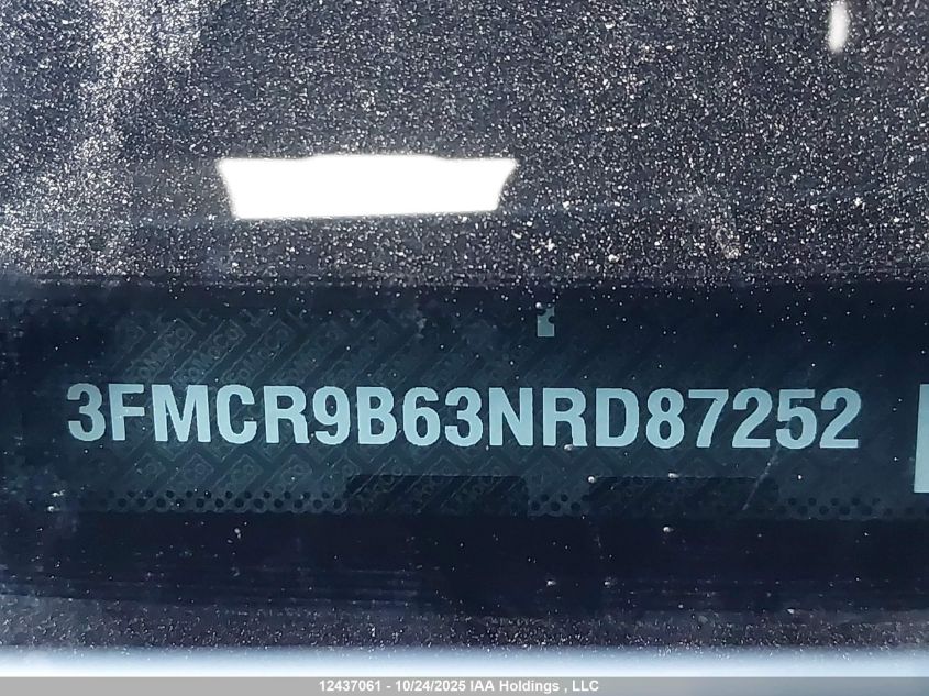 2022 Ford Bronco Sport Big Bend VIN: 3FMCR9B63NRD87252 Lot: 12437061