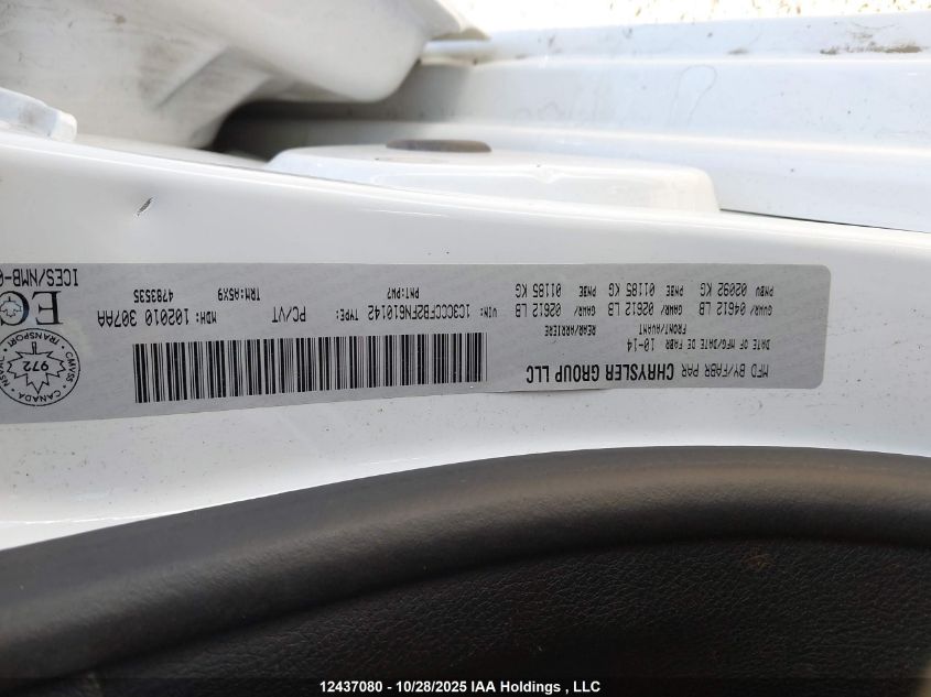 2015 Chrysler 200 Lx VIN: 1C3CCCFB2FN610142 Lot: 12437080