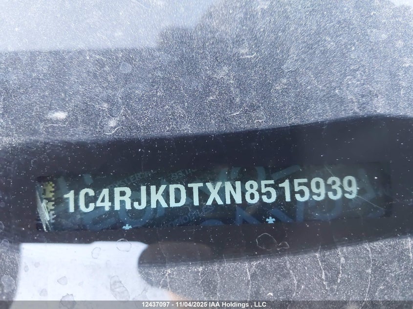 1C4RJKDTXN8515939 2022 JEEP GRAND CHEROKEE photo no. 20