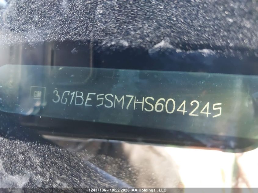 2017 Chevrolet Cruze Lt VIN: 3G1BE5SM7HS604245 Lot: 12437106