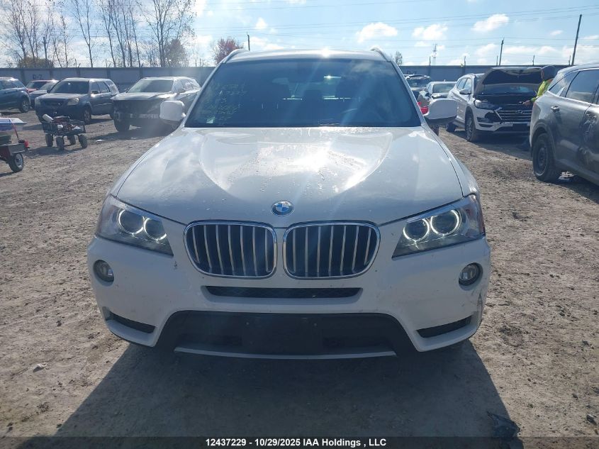 2013 BMW X3 xDrive28I VIN: 5UXWX9C51D0D02664 Lot: 12437229