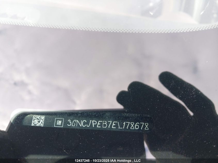 2014 Chevrolet Trax 1Lt VIN: 3GNCJPEB7EL178678 Lot: 12437245