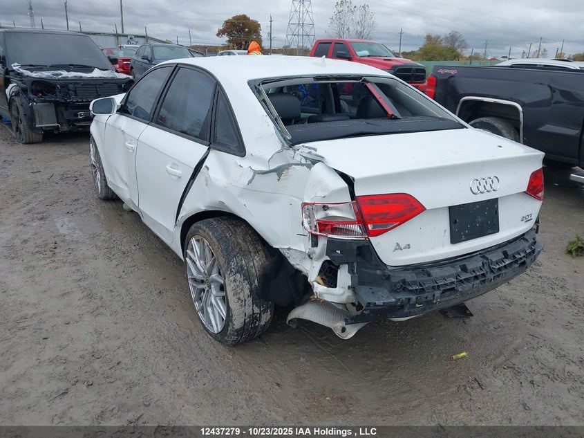 2012 Audi A4 Premium VIN: WAUDFCFL5CN001751 Lot: 12437279