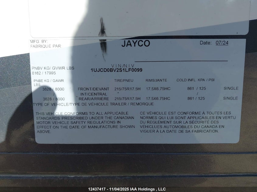 1UJCD0BV2S1LF0099 2025   photo no. 14
