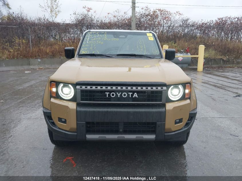 2024 Toyota Land Cruiser VIN: JTEABFAJXRK000366 Lot: 12437418