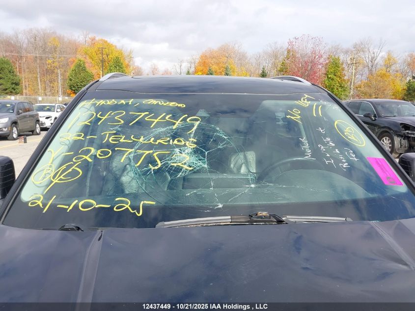 2022 Kia Telluride Sx VIN: 5XYP5DHC7NG207752 Lot: 12437449