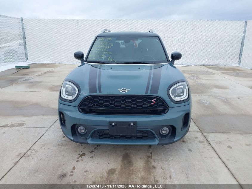 2021 Mini Cooper S Countryman All4 VIN: WMZ83BR07M3N04221 Lot: 12437473