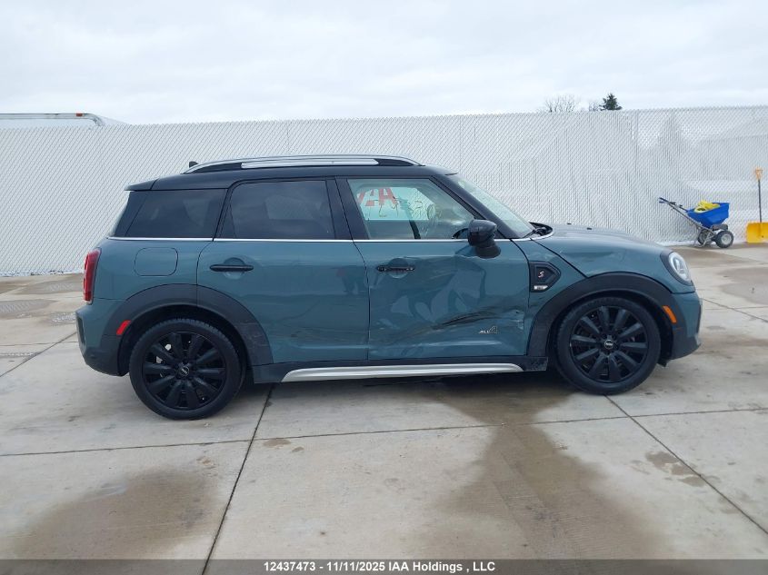 2021 Mini Cooper S Countryman All4 VIN: WMZ83BR07M3N04221 Lot: 12437473
