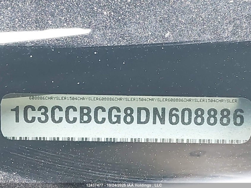 2013 Chrysler 200 Limited VIN: 1C3CCBCG8DN608886 Lot: 12437477