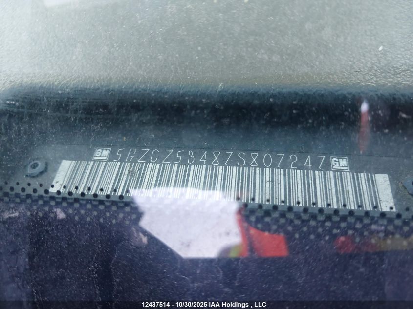 2007 Saturn Vue VIN: 5GZCZ53487S807247 Lot: 12437514