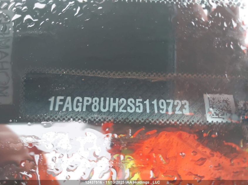 2025 Ford Mustang VIN: 1FAGP8UH2S5119723 Lot: 12437516