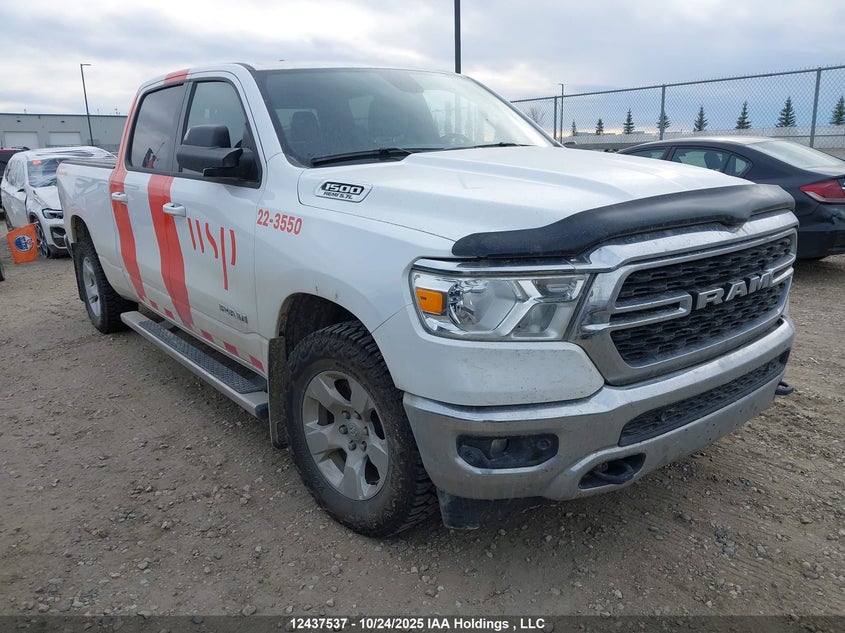 1C6SRFMT8NN453550 2022 Ram 1500 Big Horn/Lone Star auction photo 1