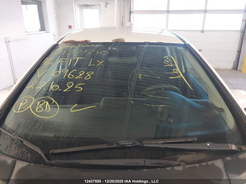 2016 Honda Fit Lx VIN: 3HGGK5H5XGM109628 Lot: 12437550