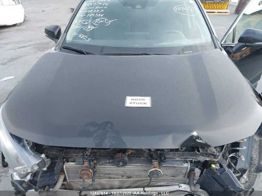 2020 Toyota Rav4 Hybrid Le VIN: 2T3BWRFV1LW098387 Lot: 12437614